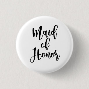 Maid of Honour Button