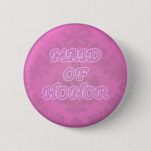 maid of honour button