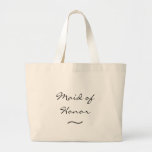 Maid of Honour - Canvas Tote<br><div class="desc">Great gift to give your maid of honour. 2 additional colours available in this style. Several styles available.</div>