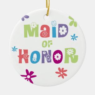 Maid of Honour Ceramic Ornament