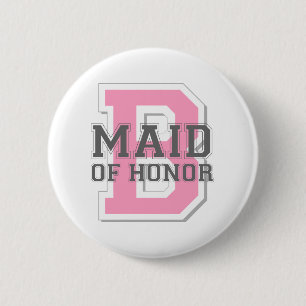 Maid of Honour Cheer 2 Inch Round Button