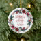 Maid Of Honour Christmas Floral Wreath Personalize
