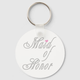 Maid of Honour Classy Greys Keychain