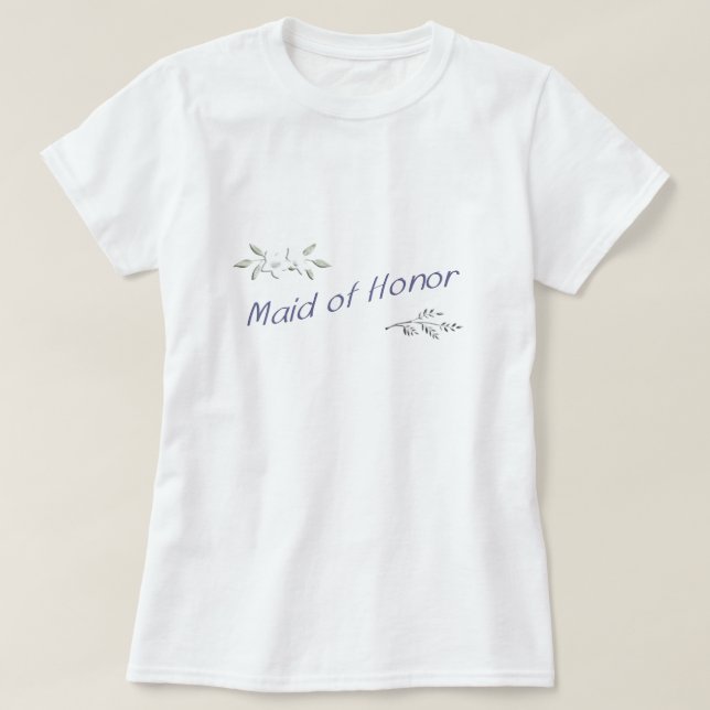 Maid of Honour Comfy T-Shirt (Design Front)