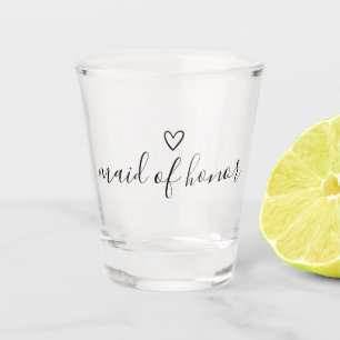 Maid of Honour Customizable Script Name Shot Glass