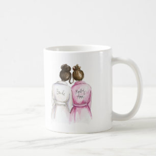 Maid of Honour? Dark Br Bun Bride Br Bun Maid Coffee Mug