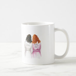 Maid of Honour? Dk Br Curls Bride Red Curls Maid Coffee Mug