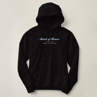 Maid of Honour Dusty Blue Bachelorette Matching Hoodie