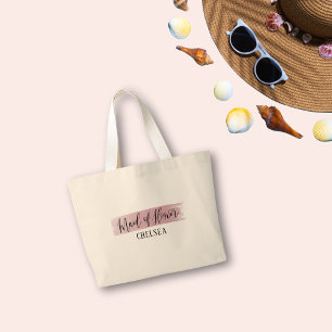 Maid Of Honour Elegant Script Tote Bag