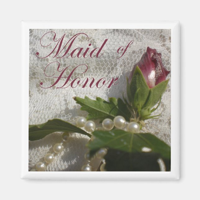 Maid of Honour Favour Magnet (Front)