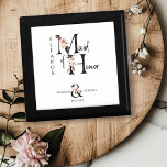 Maid of Honour Floral Letter Boho Wedding Keepsake Gift Box<br><div class="desc">Keepsake gift box to personalize for your Maid of Honour. Maid of Honour is lettered with neutral boho floral letters and handwritten script. You can also add the name of the bride and groom and their wedding date, which frames a co-ordinating floral ampersand. Lovely wedding party keepsake gift and perfect...</div>