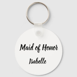Maid of Honour Gifts Custom Name Gifts Wedding  Keychain