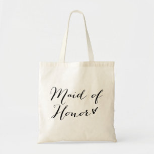Maid of Honour Modern Calligraphy Tote Bag