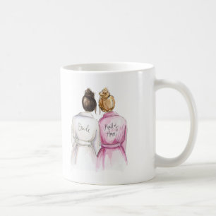 Maid of Honour? Mug Brunette Bride Dark Blonde Mai