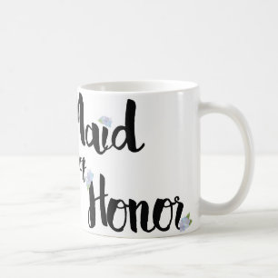 Maid of Honour Mug - Purple Hydrangeas
