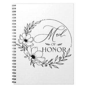 maid of honour notebook