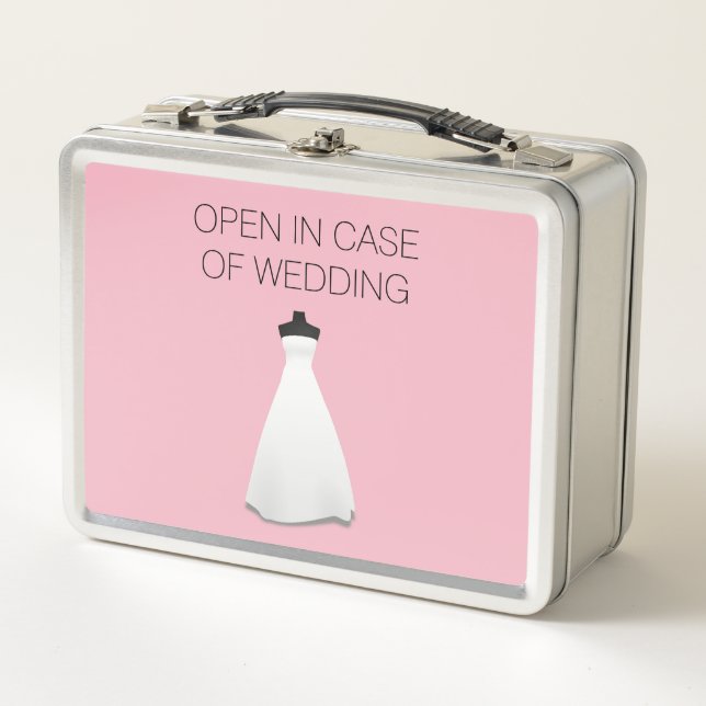 Maid of Honour or Bridesmaid's Lunch Box Invite (Front)