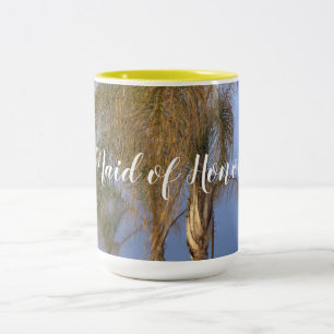 Maid of Honour Palm Trees Wedding Mugs