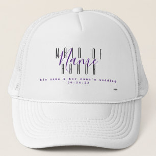 Maid of Honour Personalized hat HAMbyWG