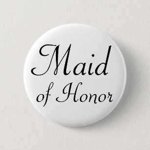 Maid of Honour Pinback Button