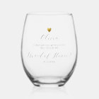 Maid of Honour Proposal, Gold Heart, Personalized