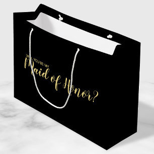 Maid of Honour Proposal Modern Proposal Large Gift Bag
