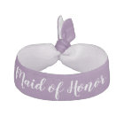 Maid of Honour Purple White Wedding Party Gift