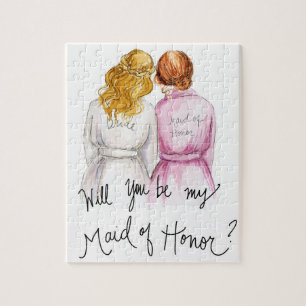 Maid of Honour? Puzzle Bl Crown Bride R L Bun Maid