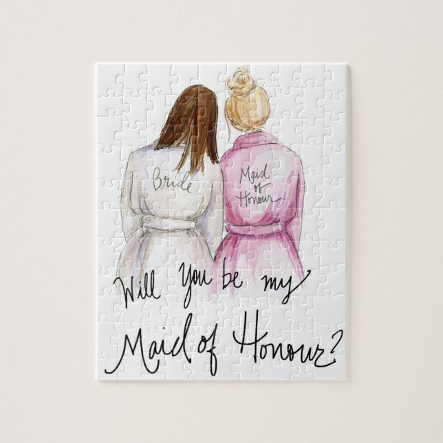 Maid of Honour? Puzzle Br Long Bride Bl Bun Maid (Vertical)