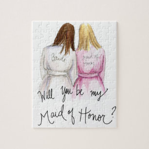 Maid of Honour? Puzzle Br Long Bride Bl Long Maid