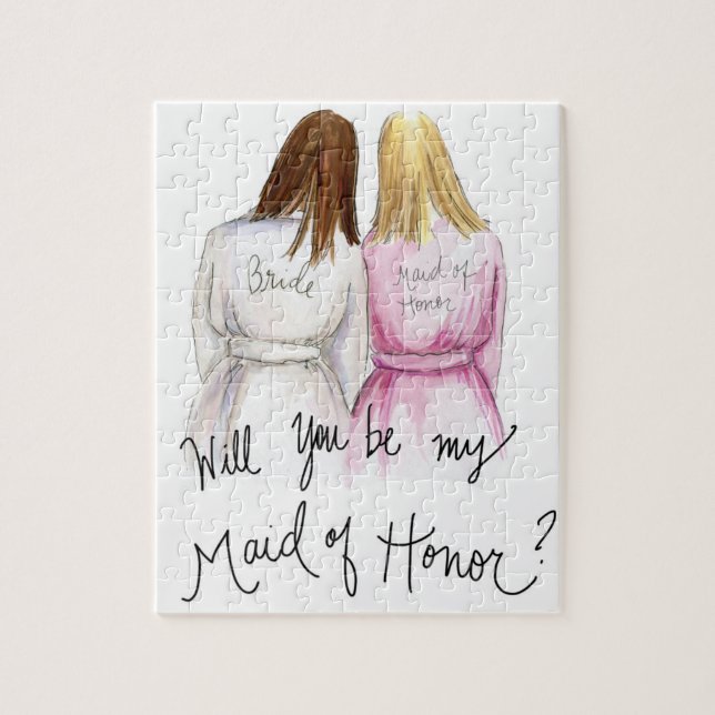 Maid of Honour? Puzzle Br Long Bride Bl Long Maid (Vertical)