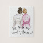 Maid of Honour? Puzzle Dk Br Bun Bride Dk Bl Bun M
