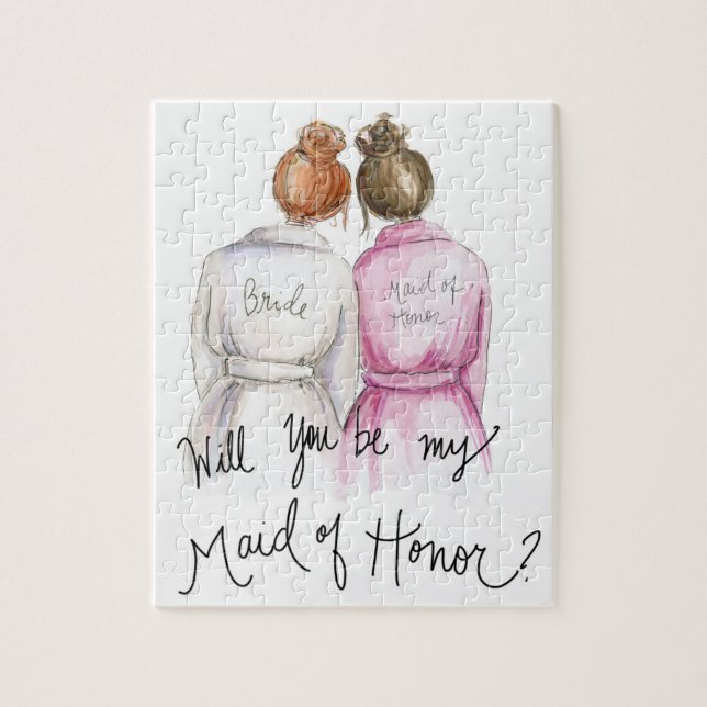 Maid of Honour? Puzzle R Bun Bride Br Bun Maid (Vertical)