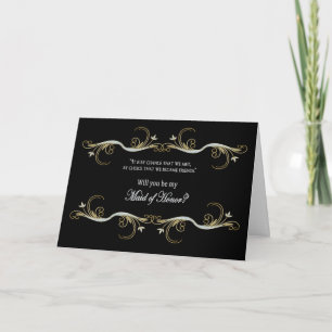 Maid of Honour Request - Best Friend Invitation