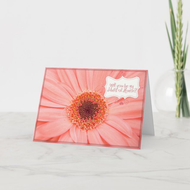 Maid Of Honour Request Invitation (Front)