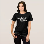 Maid of Honour Simple Minimalist Modern Name  Tri-Blend Shirt<br><div class="desc">Simple Minimalist Modern Personalized Maid of Honour Graphic Tee</div>