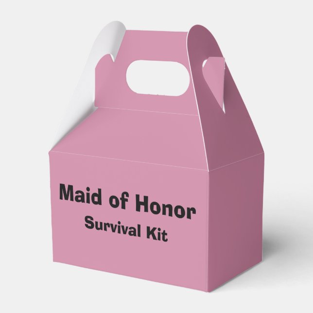 "Maid of Honour" Survival Kit Box (Front Side)