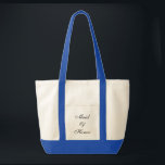 Maid of Honour Tote<br><div class="desc">Tote bag shown in natural/royal blue with text; Maid of Honour. Customize this item or buy as is.</div>