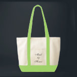Maid of Honour Tote<br><div class="desc">Tote bag shown in natural/lime green with text; Maid of Honour. Customize this item or buy as is.</div>