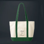 Maid of Honour Tote<br><div class="desc">Tote bag shown in natural/hunter green with text; Maid of Honour. Customize this item or buy as is.</div>