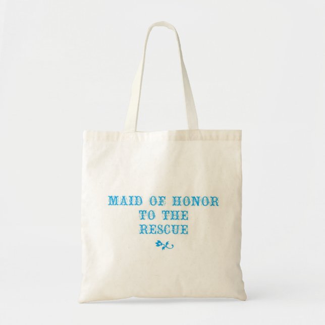 Maid of Honour Tote Aqua Bag (Front)