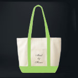Maid of Honour Tote Bag<br><div class="desc">Tote bag shown in natural/lime green with text; Maid of Honour. Customize this item or buy as is.</div>