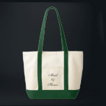 Maid of Honour Tote Bag<br><div class="desc">Tote bag shown in natural/hunter green with text; Maid of Honour. Customize this item or buy as is.</div>