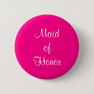 Maid of Honour Wedding 4Hayley 2 Inch Round Button