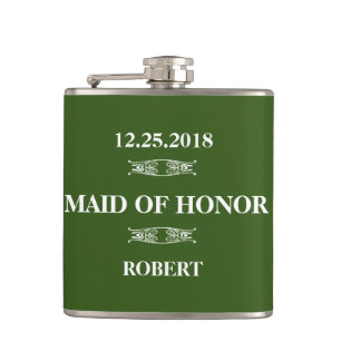 Maid of Honour Wedding Hip Flask