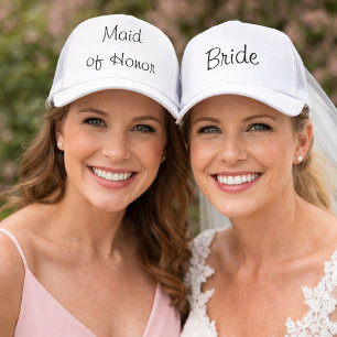 Maid of Honour White Wedding Hat