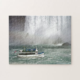 Maid Of The Mist Entering The Falls Jigsaw Puzzle