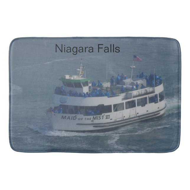 Maid of the mist on the Niagara river . Bath Mat (Front)