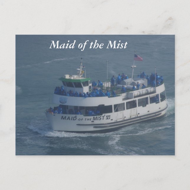 Maid of the mist on the Niagara river . Postcard (Front)