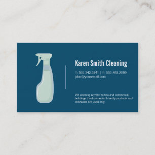 Maid Service   Cleaning Spray Business Card